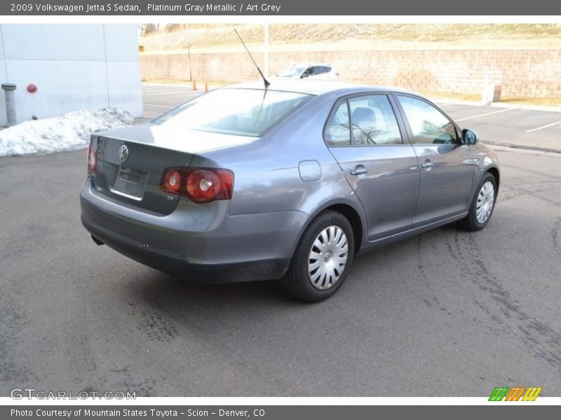 Platinum Gray Metallic / Art Grey 2009 Volkswagen Jetta S Sedan
