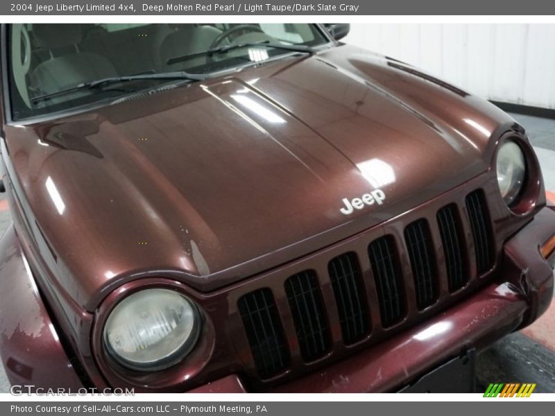 Deep Molten Red Pearl / Light Taupe/Dark Slate Gray 2004 Jeep Liberty Limited 4x4