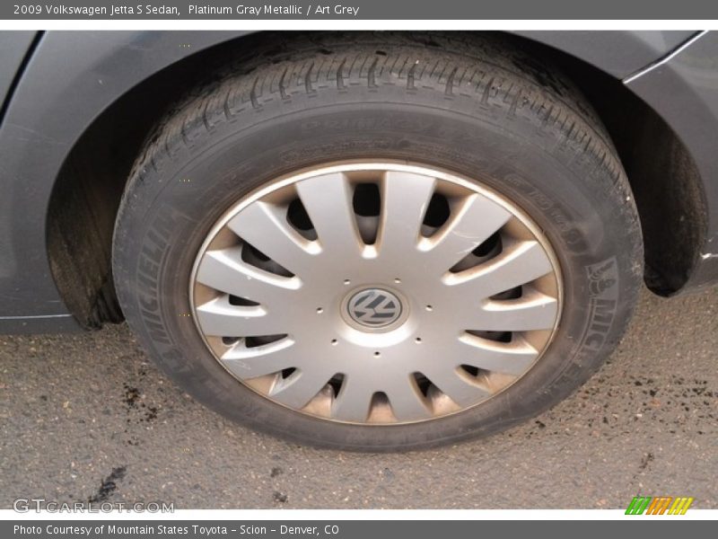 Platinum Gray Metallic / Art Grey 2009 Volkswagen Jetta S Sedan
