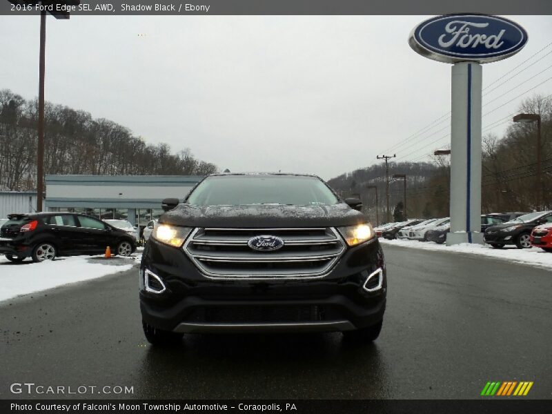Shadow Black / Ebony 2016 Ford Edge SEL AWD