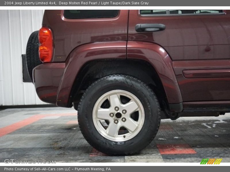 Deep Molten Red Pearl / Light Taupe/Dark Slate Gray 2004 Jeep Liberty Limited 4x4