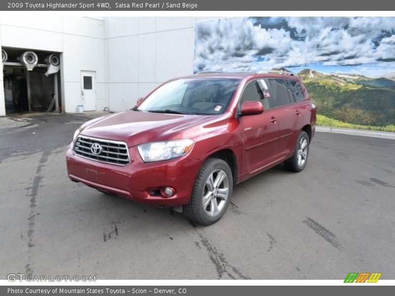 Front 3/4 View of 2009 Highlander Sport 4WD