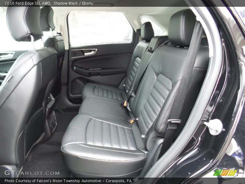 Rear Seat of 2016 Edge SEL AWD