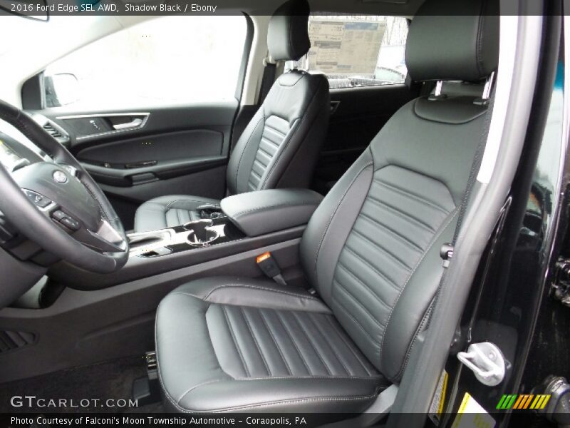Front Seat of 2016 Edge SEL AWD