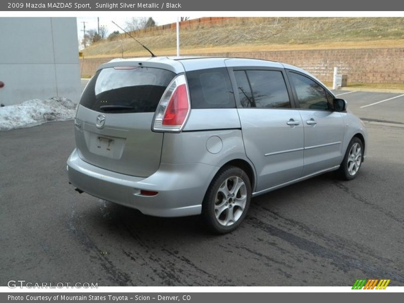 Sunlight Silver Metallic / Black 2009 Mazda MAZDA5 Sport