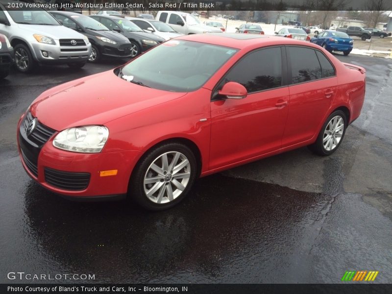 Salsa Red / Titan Black 2010 Volkswagen Jetta Wolfsburg Edition Sedan