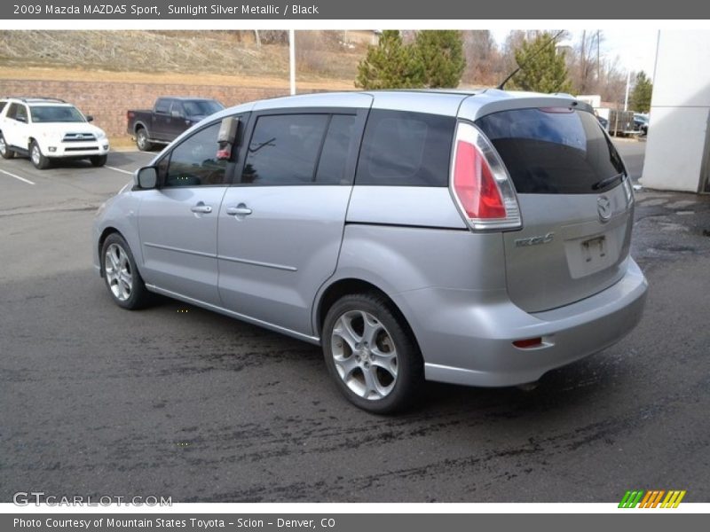 Sunlight Silver Metallic / Black 2009 Mazda MAZDA5 Sport