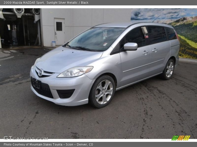 Sunlight Silver Metallic / Black 2009 Mazda MAZDA5 Sport