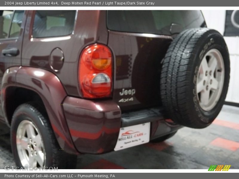 Deep Molten Red Pearl / Light Taupe/Dark Slate Gray 2004 Jeep Liberty Limited 4x4
