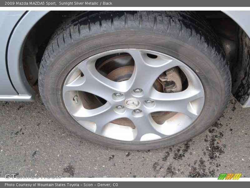 Sunlight Silver Metallic / Black 2009 Mazda MAZDA5 Sport