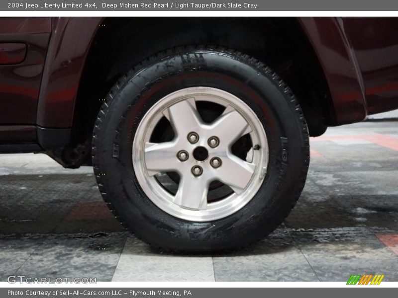 Deep Molten Red Pearl / Light Taupe/Dark Slate Gray 2004 Jeep Liberty Limited 4x4