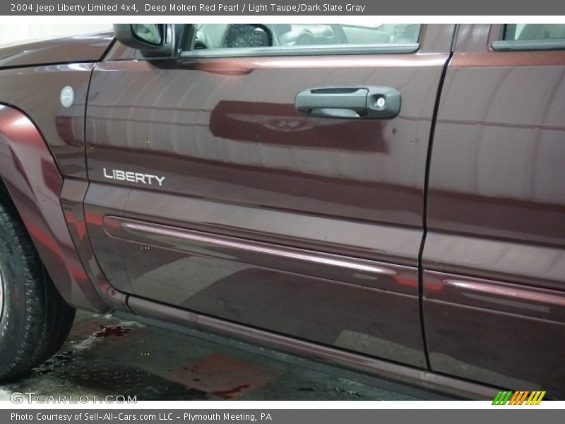 Deep Molten Red Pearl / Light Taupe/Dark Slate Gray 2004 Jeep Liberty Limited 4x4