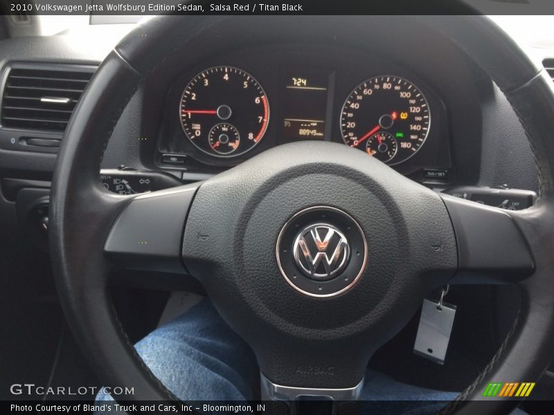 Salsa Red / Titan Black 2010 Volkswagen Jetta Wolfsburg Edition Sedan