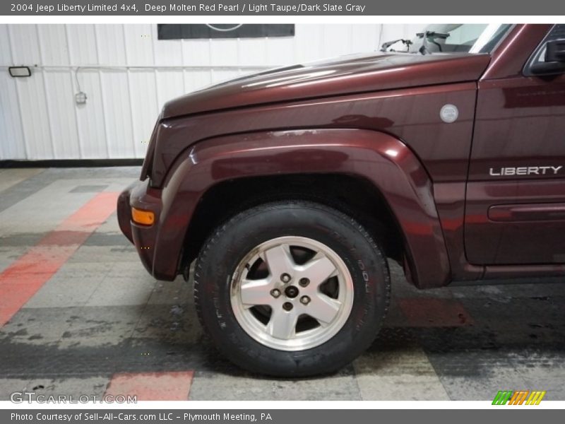 Deep Molten Red Pearl / Light Taupe/Dark Slate Gray 2004 Jeep Liberty Limited 4x4