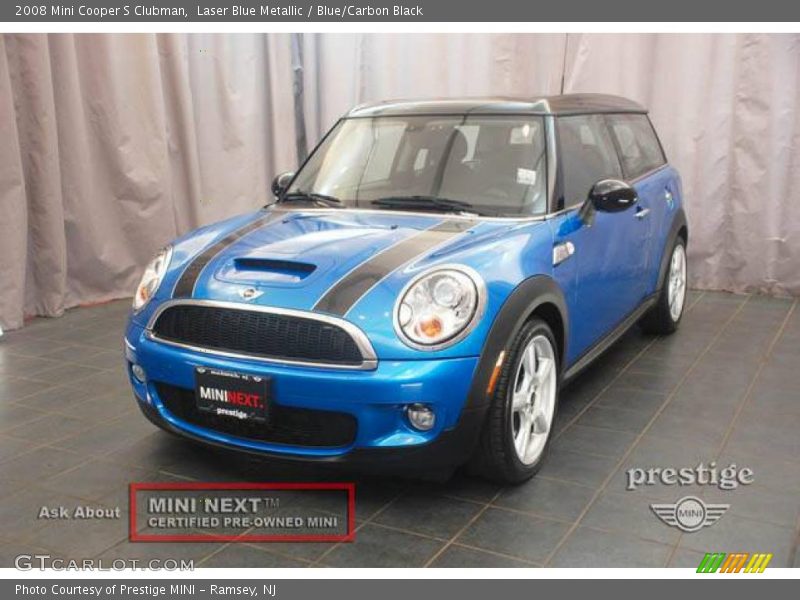Laser Blue Metallic / Blue/Carbon Black 2008 Mini Cooper S Clubman