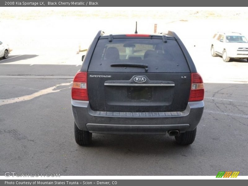 Black Cherry Metallic / Black 2008 Kia Sportage LX