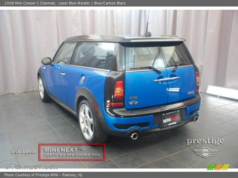Laser Blue Metallic / Blue/Carbon Black 2008 Mini Cooper S Clubman
