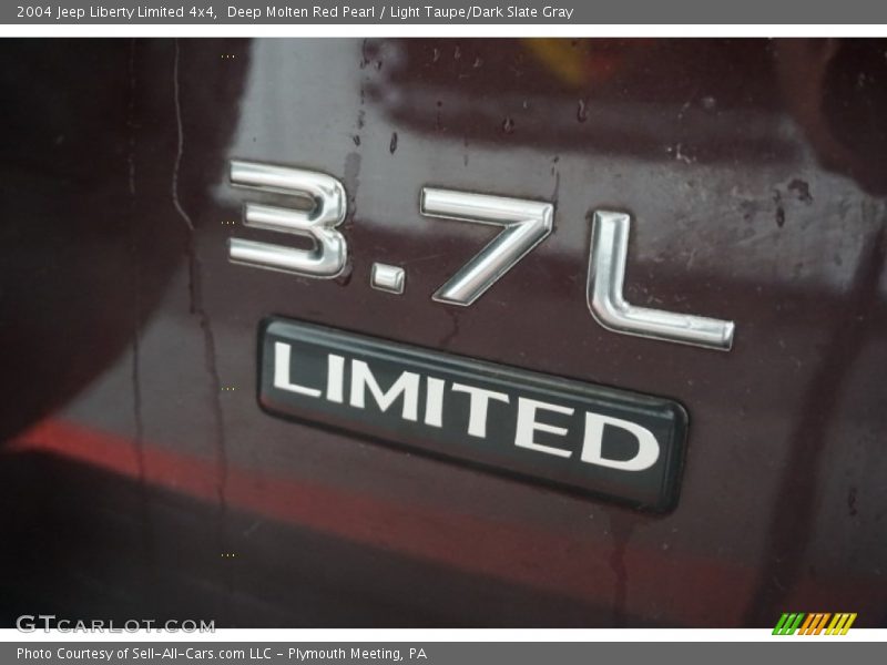 Deep Molten Red Pearl / Light Taupe/Dark Slate Gray 2004 Jeep Liberty Limited 4x4