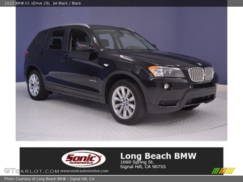Jet Black / Black 2013 BMW X3 xDrive 28i