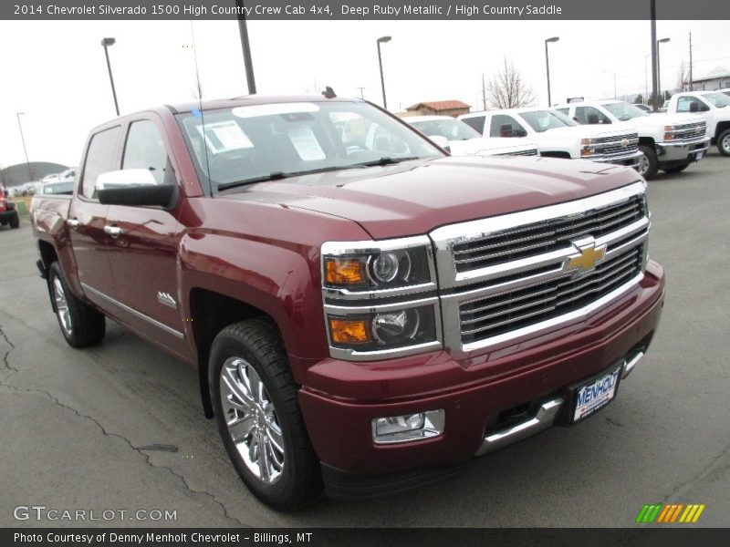 Deep Ruby Metallic / High Country Saddle 2014 Chevrolet Silverado 1500 High Country Crew Cab 4x4