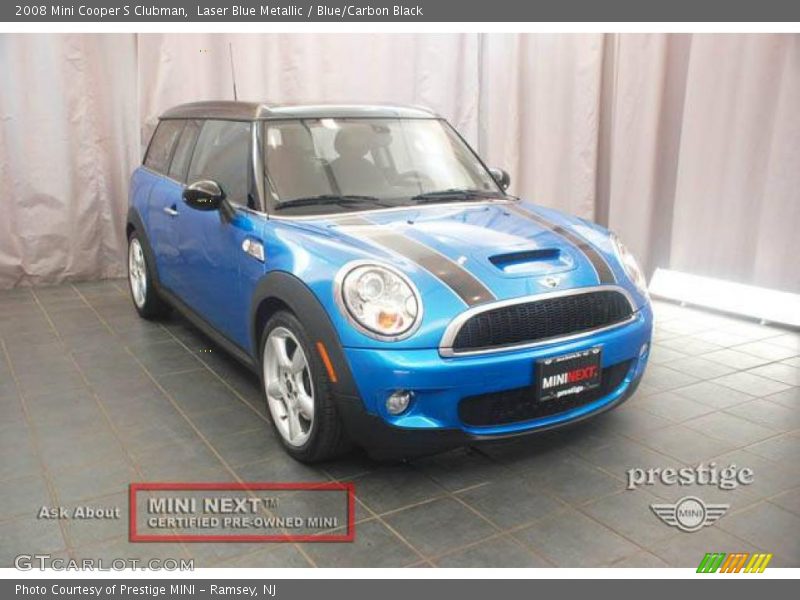 Laser Blue Metallic / Blue/Carbon Black 2008 Mini Cooper S Clubman