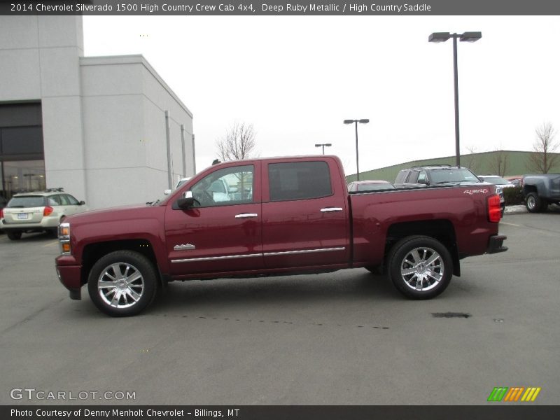 Deep Ruby Metallic / High Country Saddle 2014 Chevrolet Silverado 1500 High Country Crew Cab 4x4