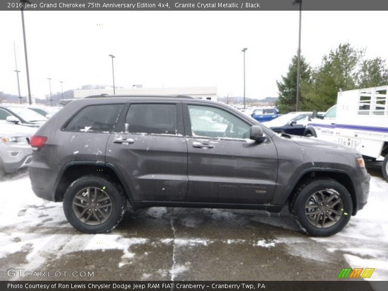 Granite Crystal Metallic / Black 2016 Jeep Grand Cherokee 75th Anniversary Edition 4x4