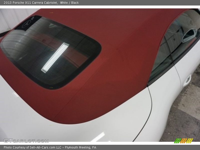 White / Black 2013 Porsche 911 Carrera Cabriolet