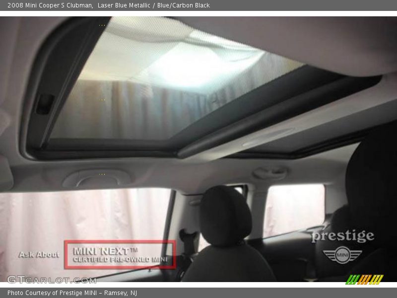 Laser Blue Metallic / Blue/Carbon Black 2008 Mini Cooper S Clubman