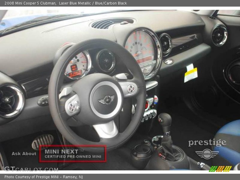 Laser Blue Metallic / Blue/Carbon Black 2008 Mini Cooper S Clubman