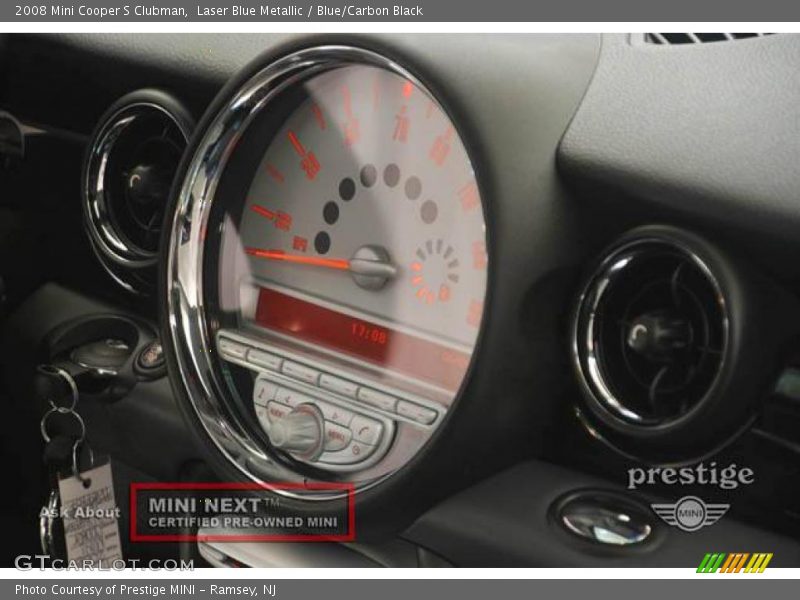 Laser Blue Metallic / Blue/Carbon Black 2008 Mini Cooper S Clubman