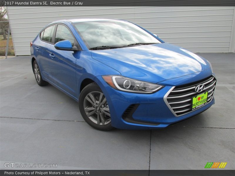 Electric Blue / Gray 2017 Hyundai Elantra SE