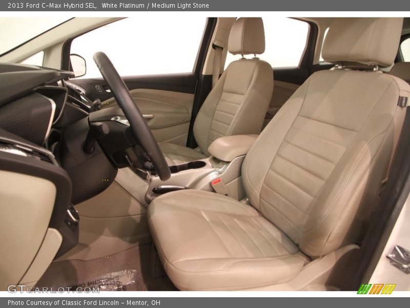 White Platinum / Medium Light Stone 2013 Ford C-Max Hybrid SEL