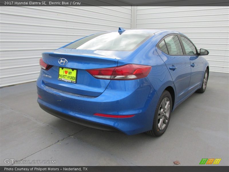 Electric Blue / Gray 2017 Hyundai Elantra SE