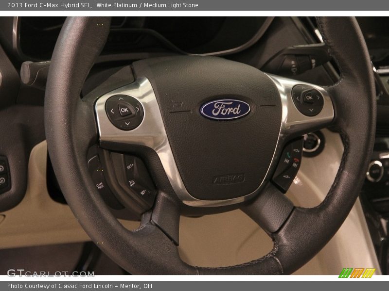 White Platinum / Medium Light Stone 2013 Ford C-Max Hybrid SEL