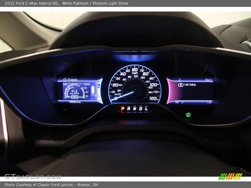 White Platinum / Medium Light Stone 2013 Ford C-Max Hybrid SEL