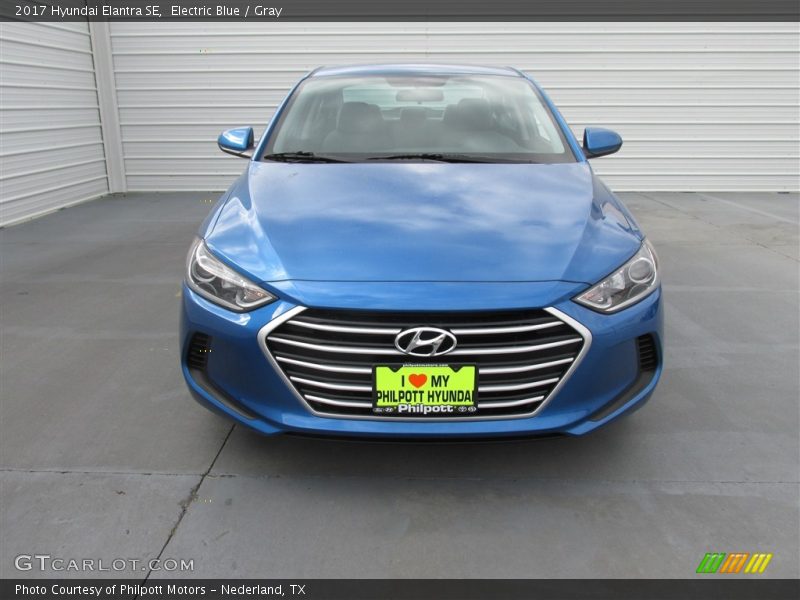 Electric Blue / Gray 2017 Hyundai Elantra SE