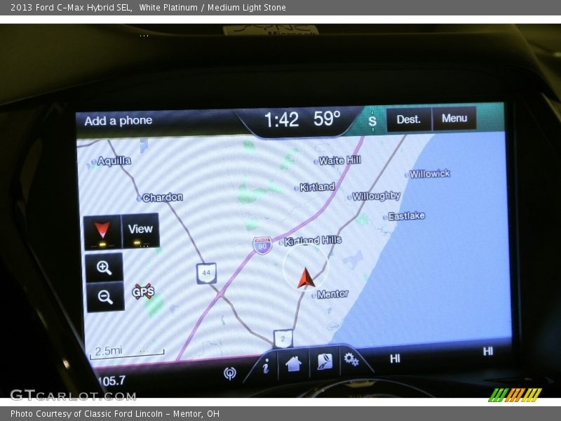 White Platinum / Medium Light Stone 2013 Ford C-Max Hybrid SEL