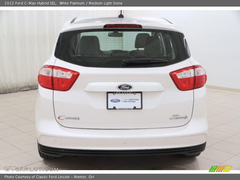 White Platinum / Medium Light Stone 2013 Ford C-Max Hybrid SEL