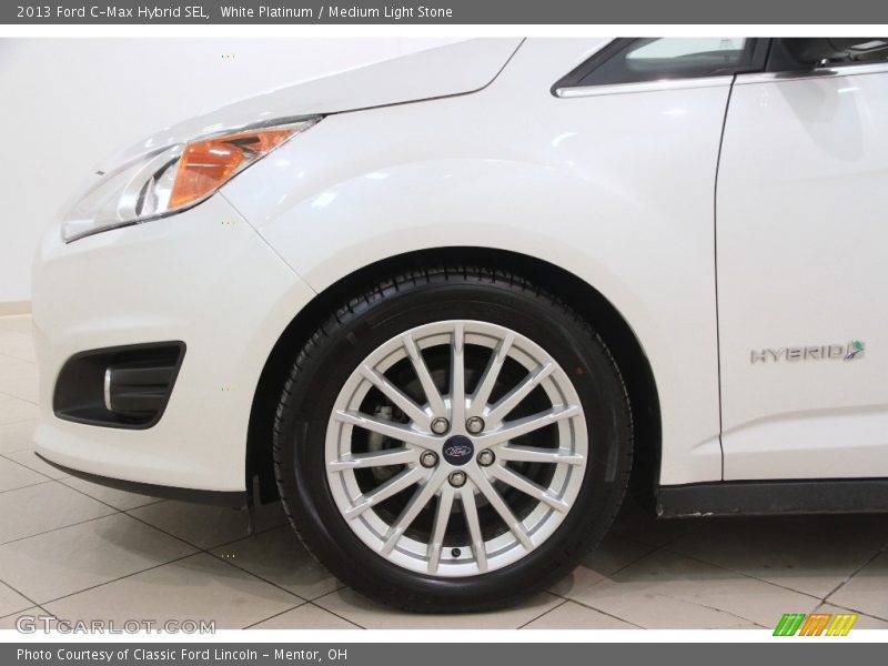 White Platinum / Medium Light Stone 2013 Ford C-Max Hybrid SEL