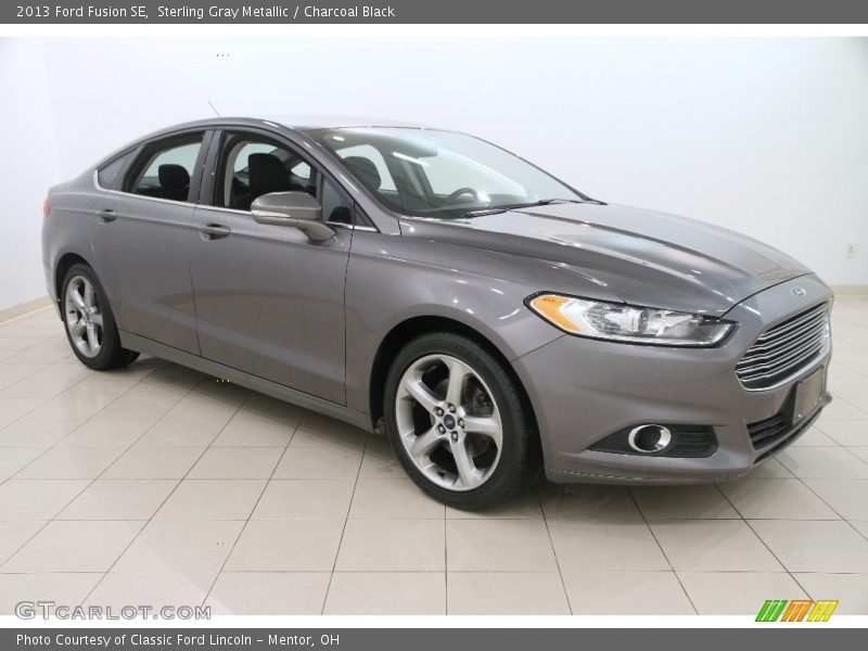 Sterling Gray Metallic / Charcoal Black 2013 Ford Fusion SE