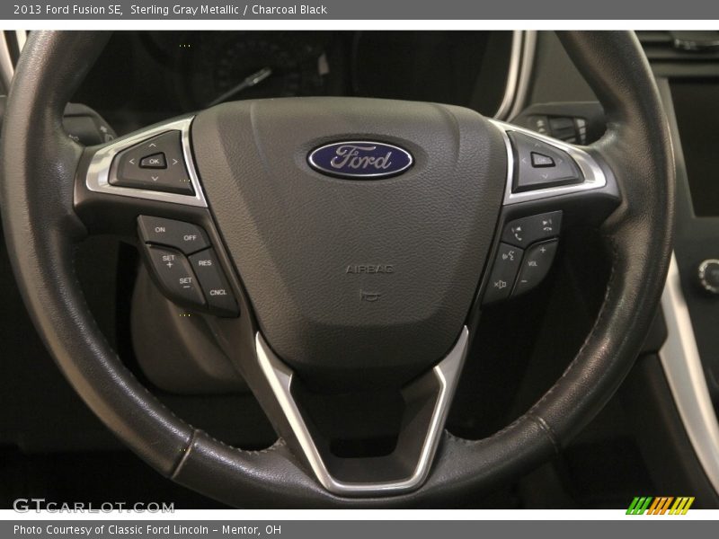 Sterling Gray Metallic / Charcoal Black 2013 Ford Fusion SE
