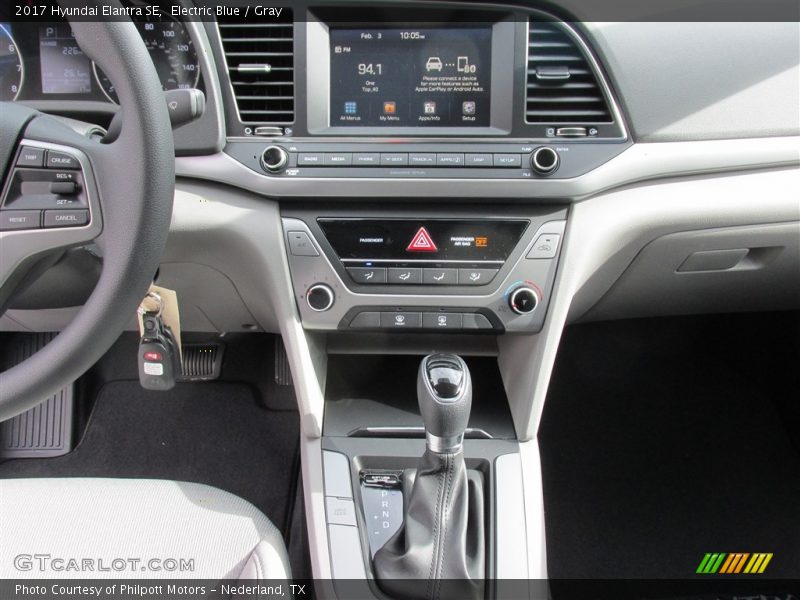 Electric Blue / Gray 2017 Hyundai Elantra SE