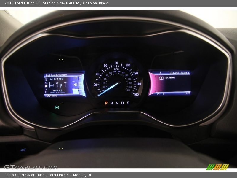 Sterling Gray Metallic / Charcoal Black 2013 Ford Fusion SE