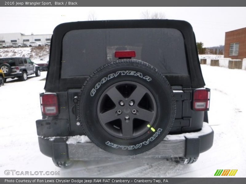 Black / Black 2016 Jeep Wrangler Sport