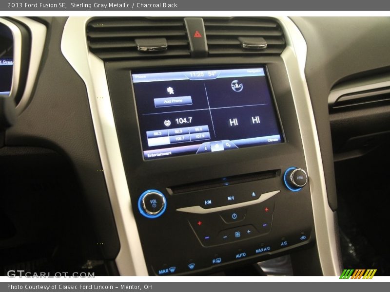 Sterling Gray Metallic / Charcoal Black 2013 Ford Fusion SE