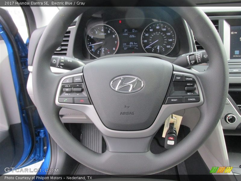 Electric Blue / Gray 2017 Hyundai Elantra SE