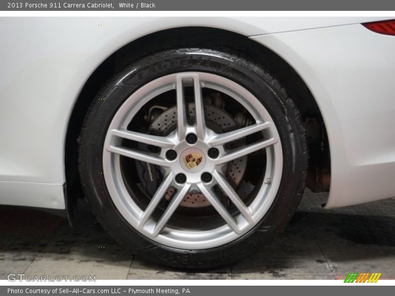 White / Black 2013 Porsche 911 Carrera Cabriolet