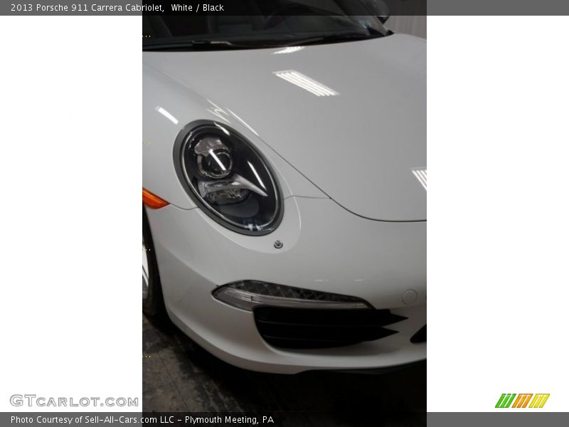 White / Black 2013 Porsche 911 Carrera Cabriolet