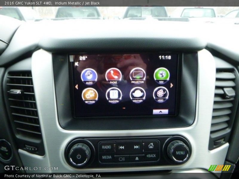 Iridium Metallic / Jet Black 2016 GMC Yukon SLT 4WD